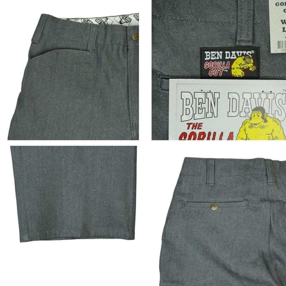 新品W32ベンデイビスbendavisゴリラカットチャコールデニムワークパンツ