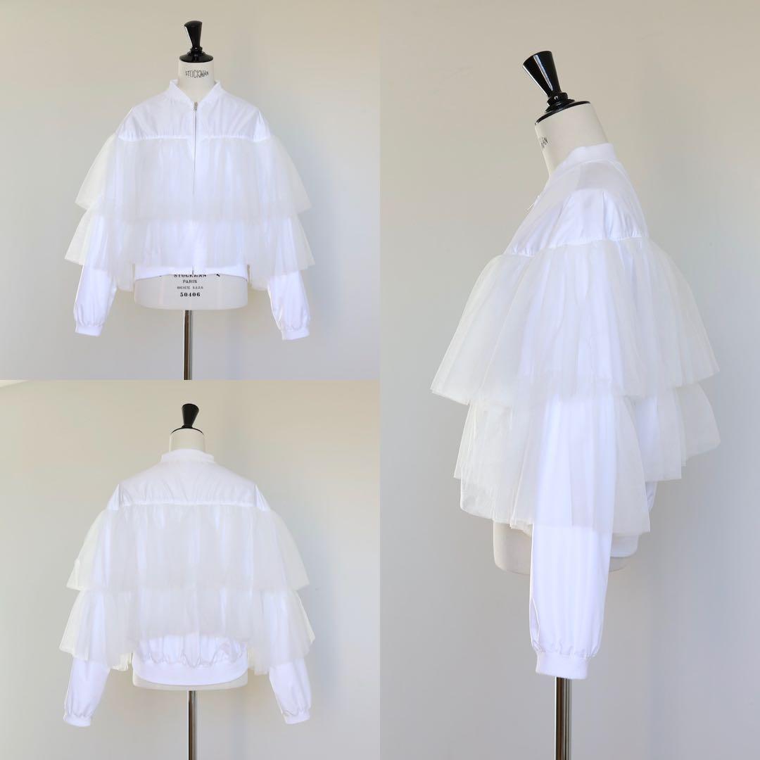 gypsohila ジプソフィア　チュールブルゾン　ホワイト