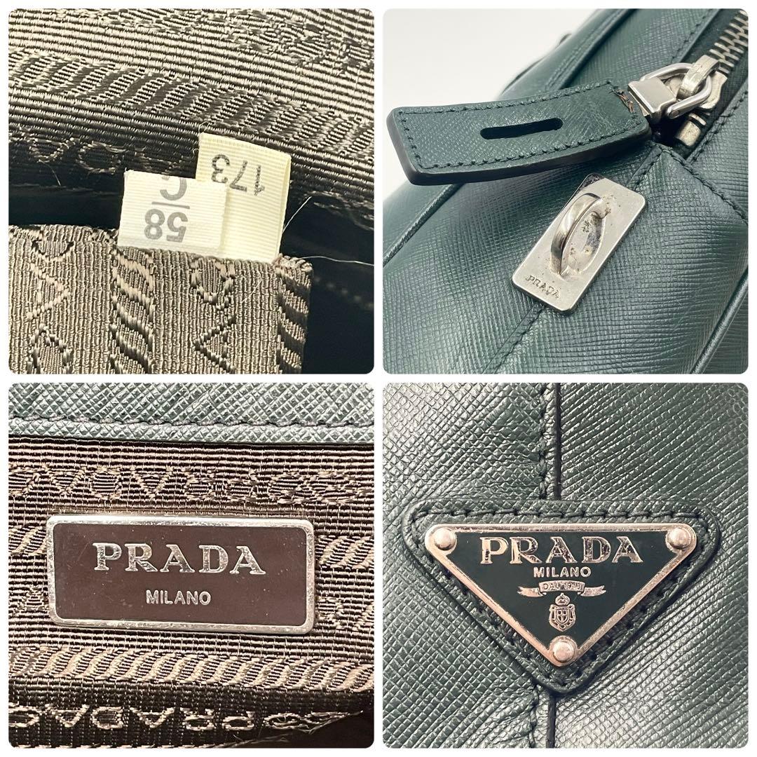 【希少色•極美品】PRADA ブリーフケース サフィアーノレザー ビジネスA4可