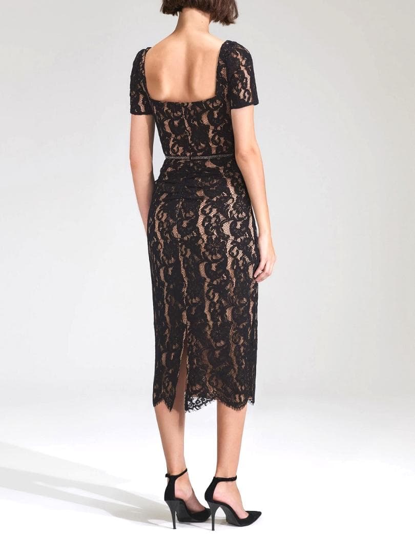 J*#様 セルフポートレイト ワンピース レース 黒 UK8 未使用 Cord