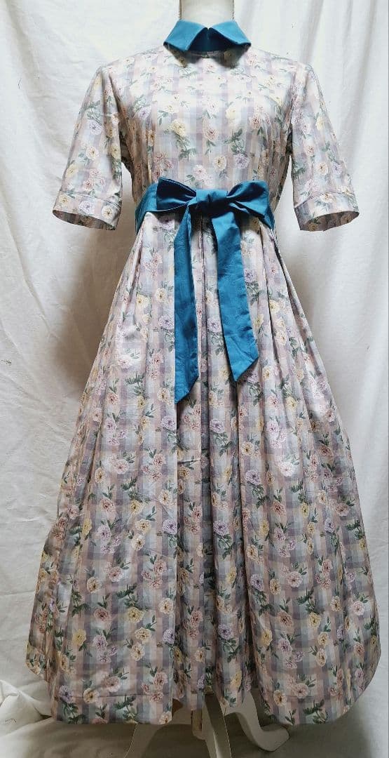 rimi様 リバティ生地使用 五分袖ワンピース