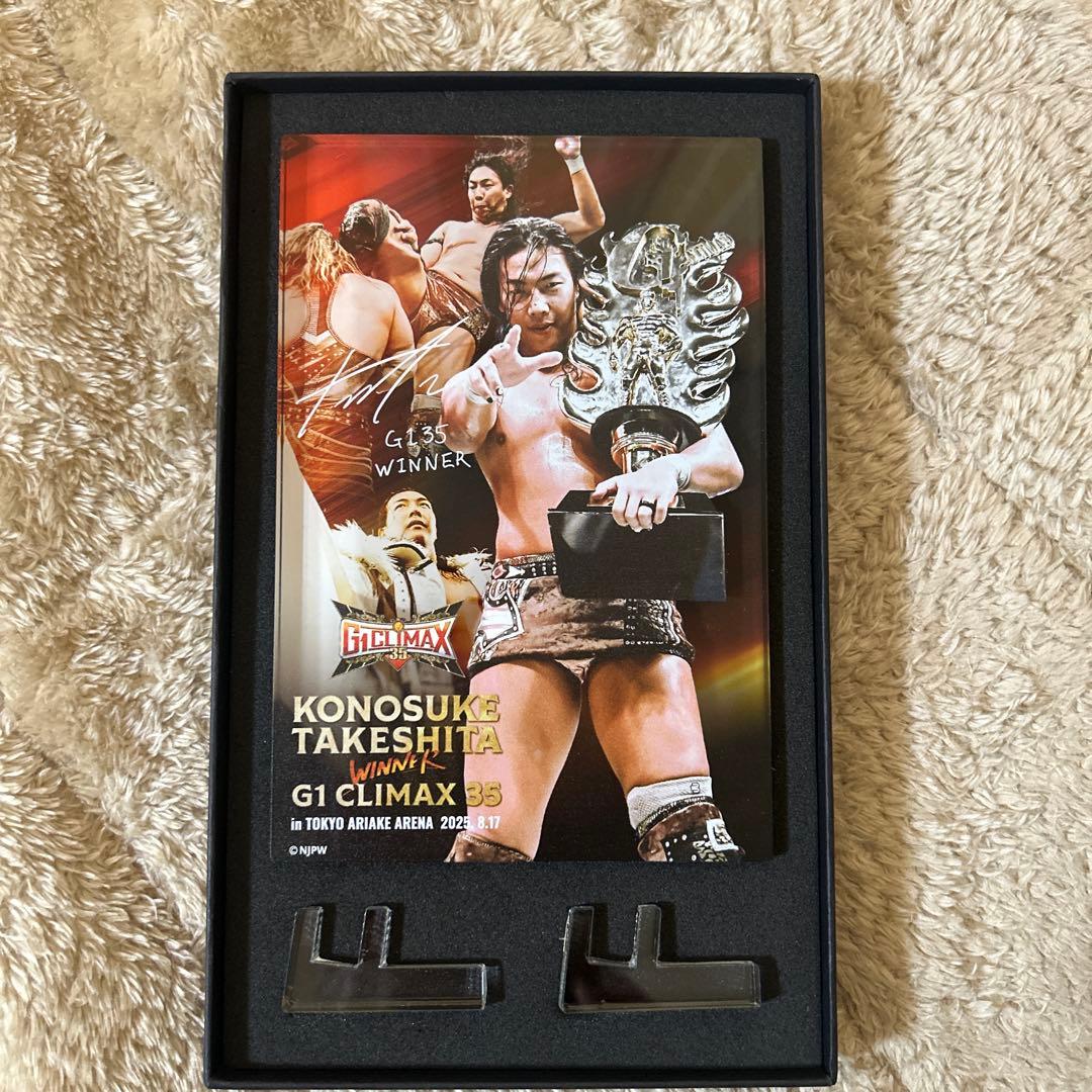 新日本プロレス　KONOSUKE TAKESHITA アクリルブロック