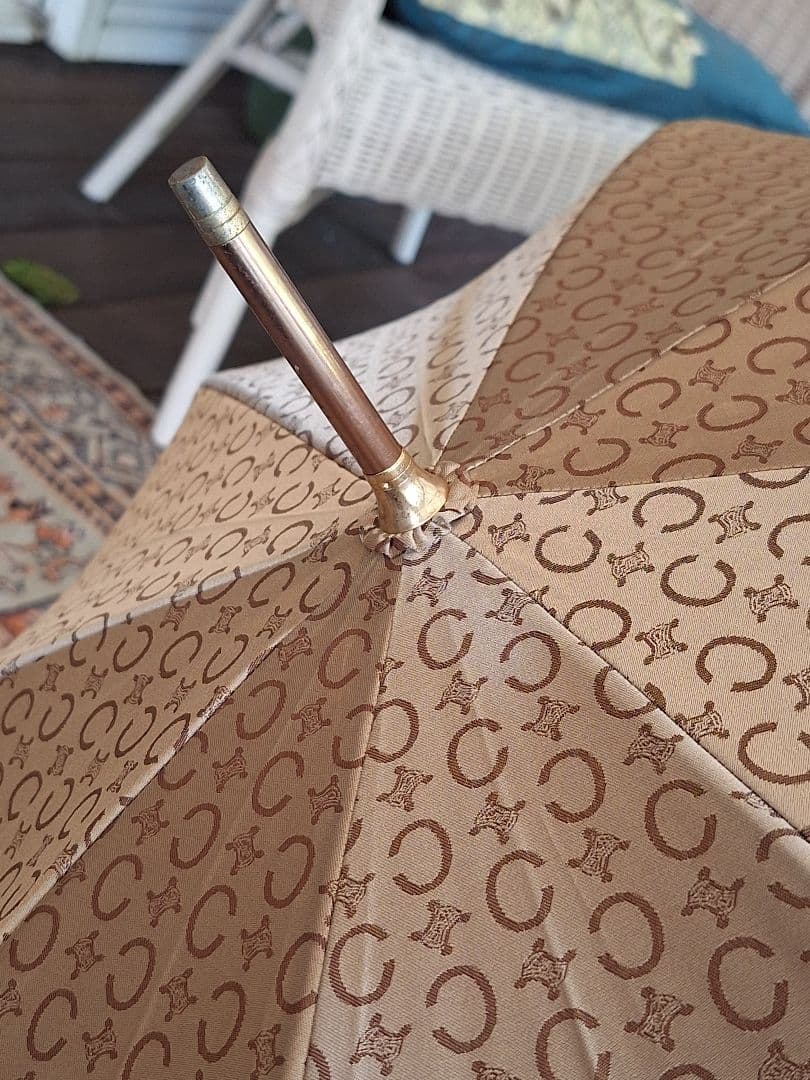 CELINEトリオンフマカダム柄 長傘雨傘日傘