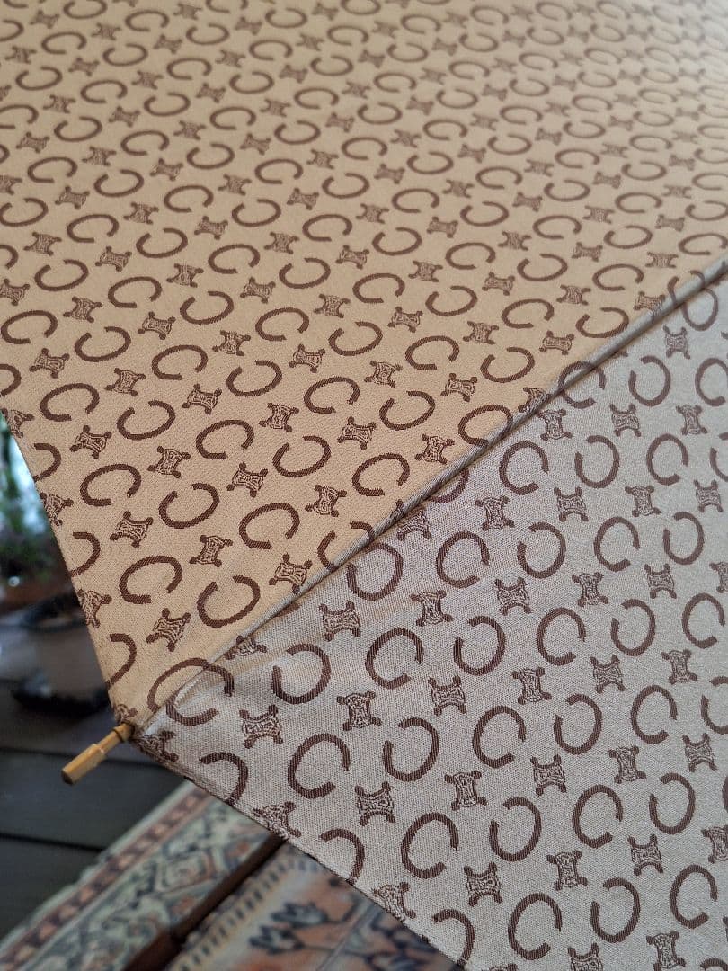 CELINEトリオンフマカダム柄 長傘雨傘日傘