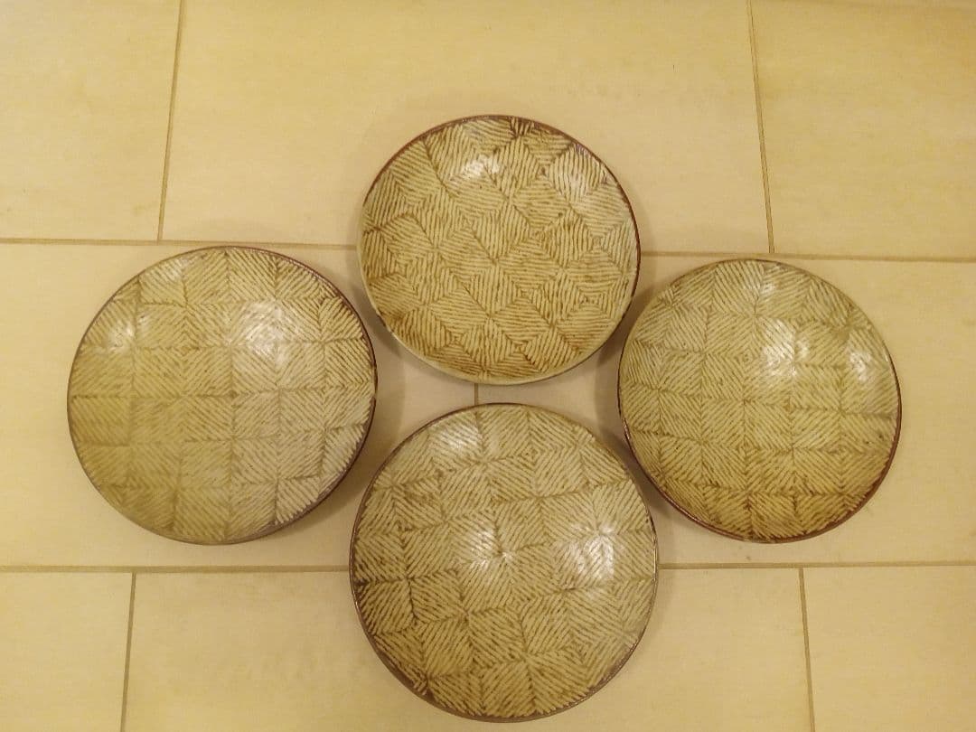 益子焼 島岡桂 作 陶芸 皿 ８枚セット