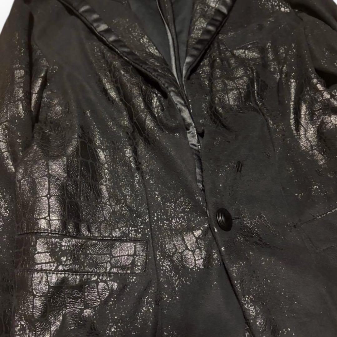 xfrm パイソン コーティング テーラード ジャケット アウター v系 お兄系