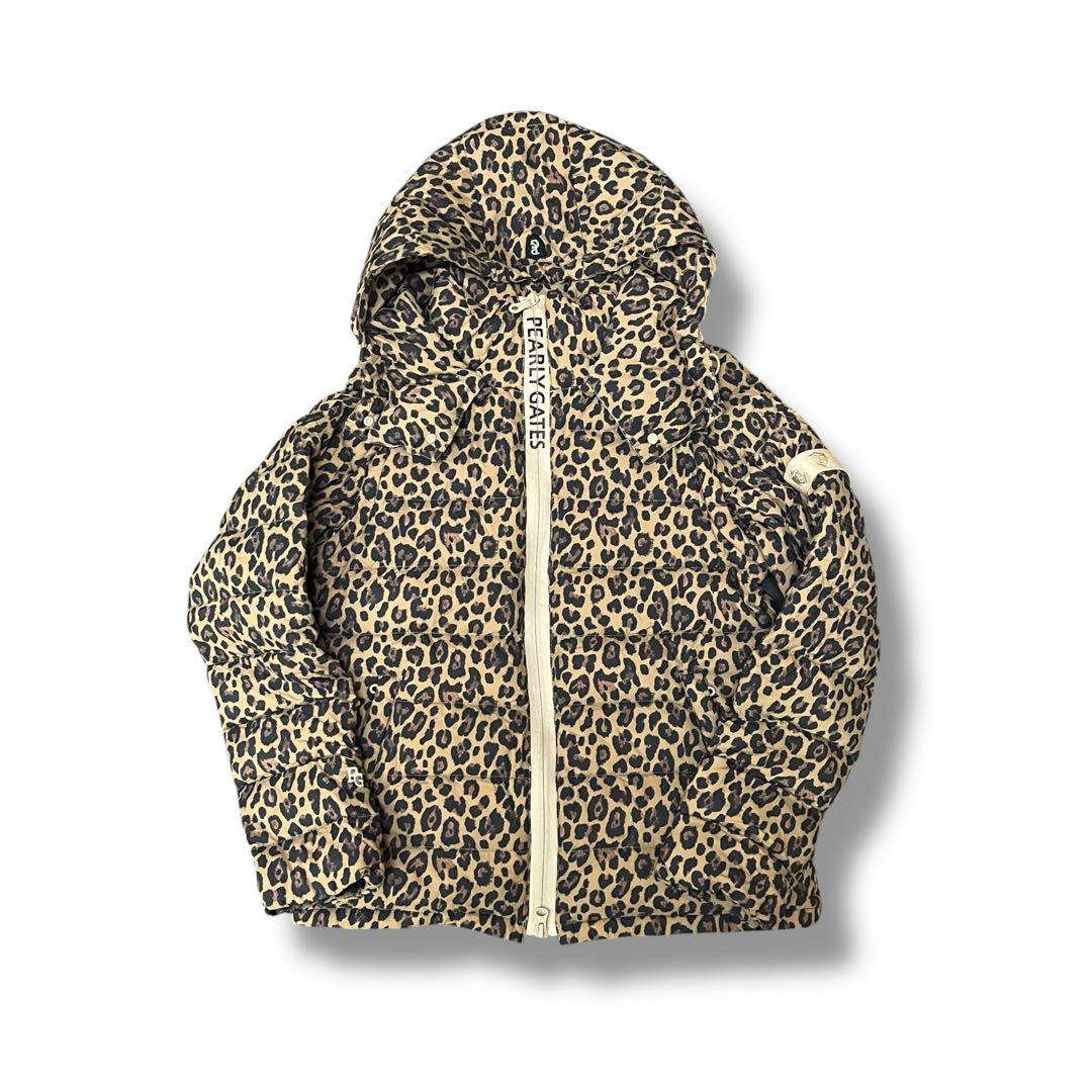 pearly gates パーリーゲイツ ダウン レオパード レディース ベスト