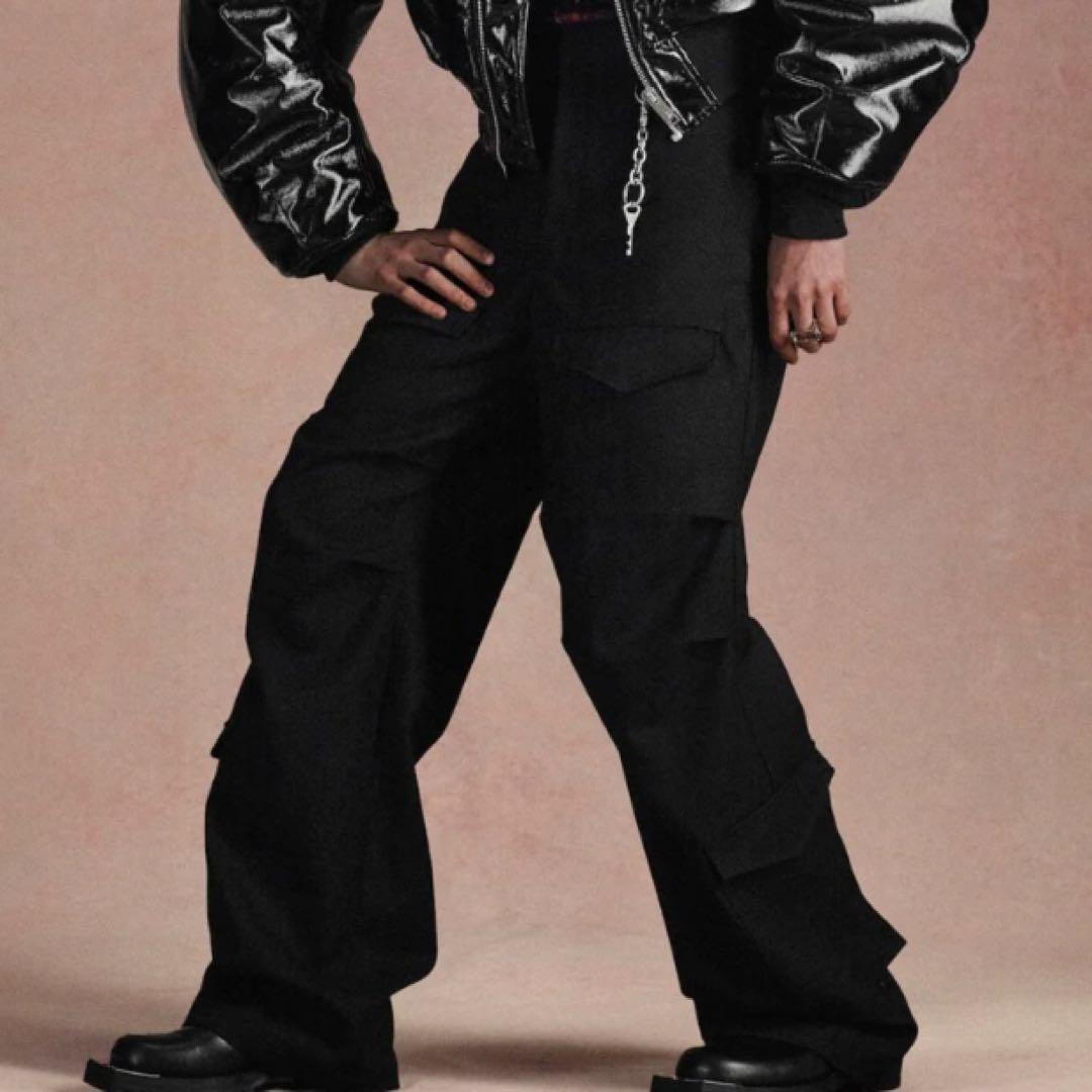 ジョンローレンスサリバン　WOOL BARATHEA CARGO PANTS