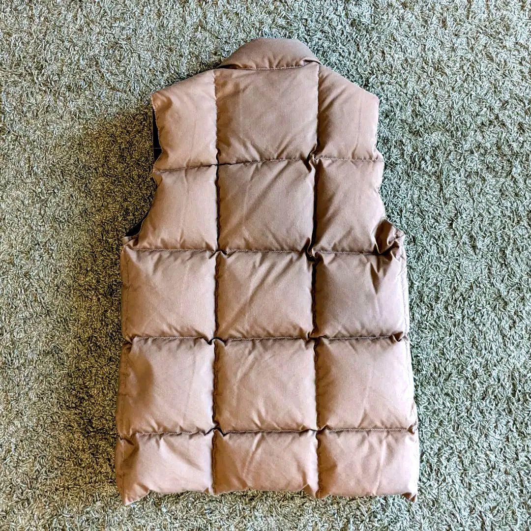 【クレセントダウンワークス】ダウンベスト（サイズ∶S／ベージュ・ブラウン）