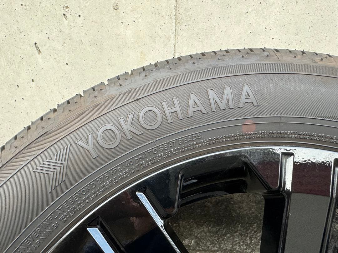 ［美品］三菱デリカD5 純正 タイヤホイール シャモニー ブラックアルミホイール