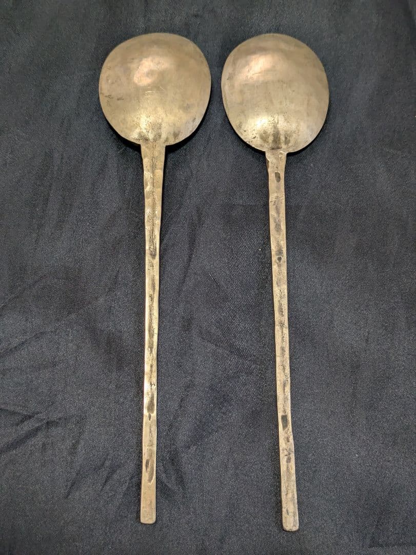 スッカラ　韓国　スプーン アンティーク 真鍮 ブラス 古道具 くらし　レトロ