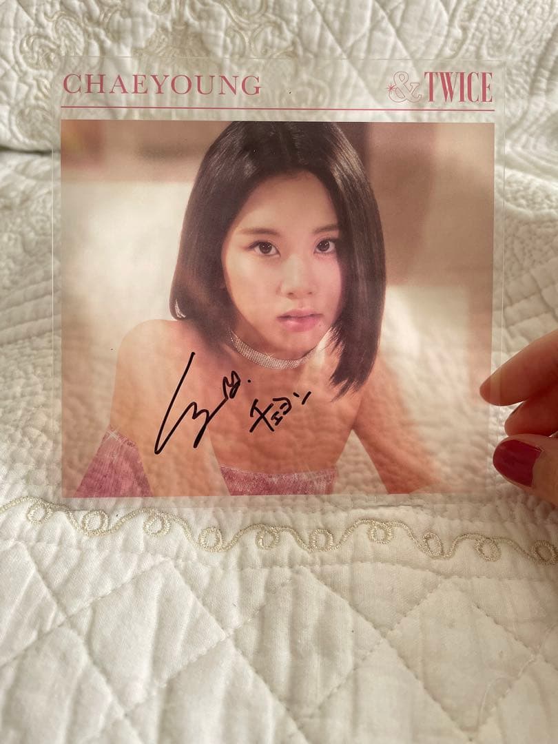 Twice チェヨン　直筆サイン