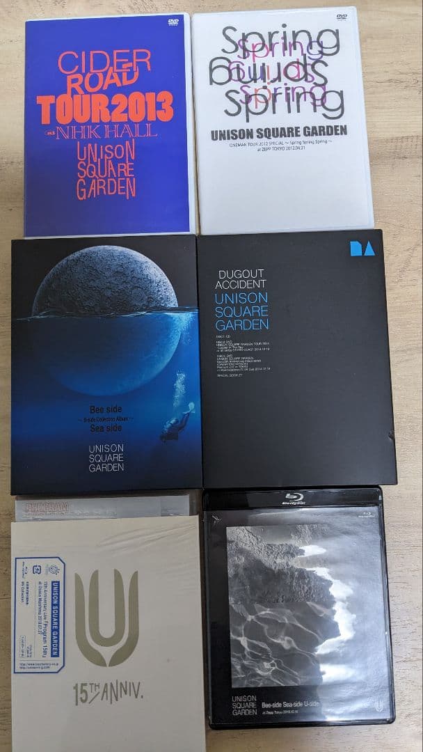 UNISON SQUARE GARDEN CD,DVD,Bluerayまとめ