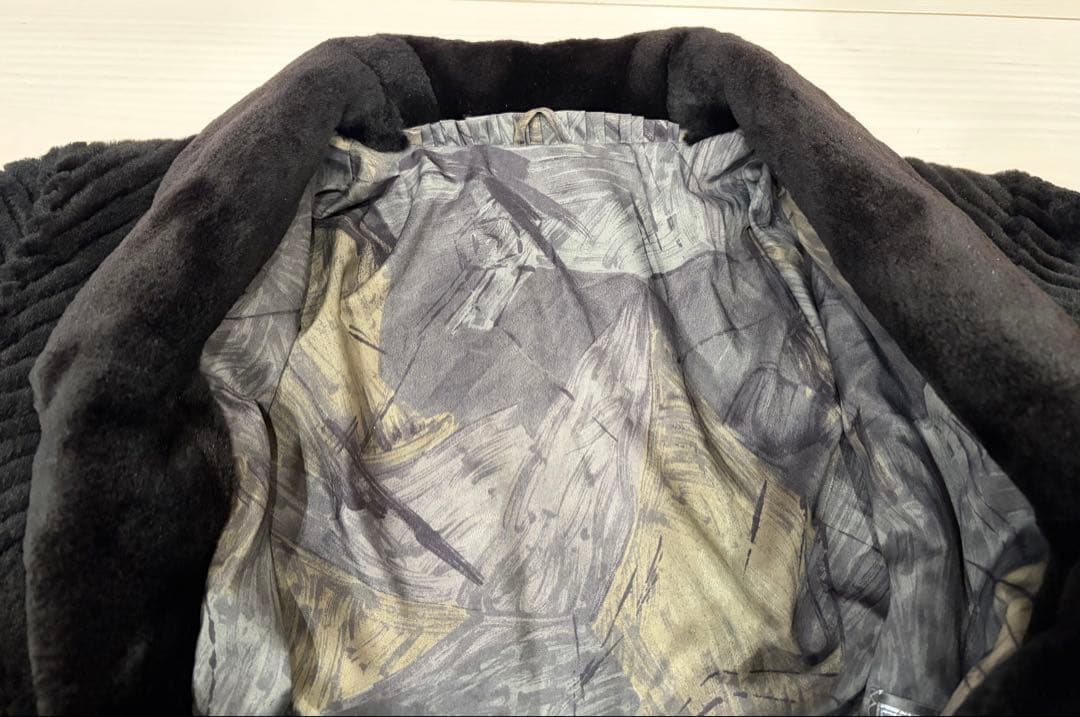 【最終値下げ】サガミンク ブラックミンク ヘリンボーン マーブル柄 銀サガ