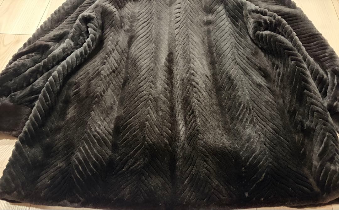 【最終値下げ】サガミンク ブラックミンク ヘリンボーン マーブル柄 銀サガ