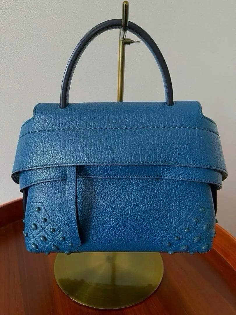 【極美品】TOD’S トッズ　ウェーブ　ハンドバッグ