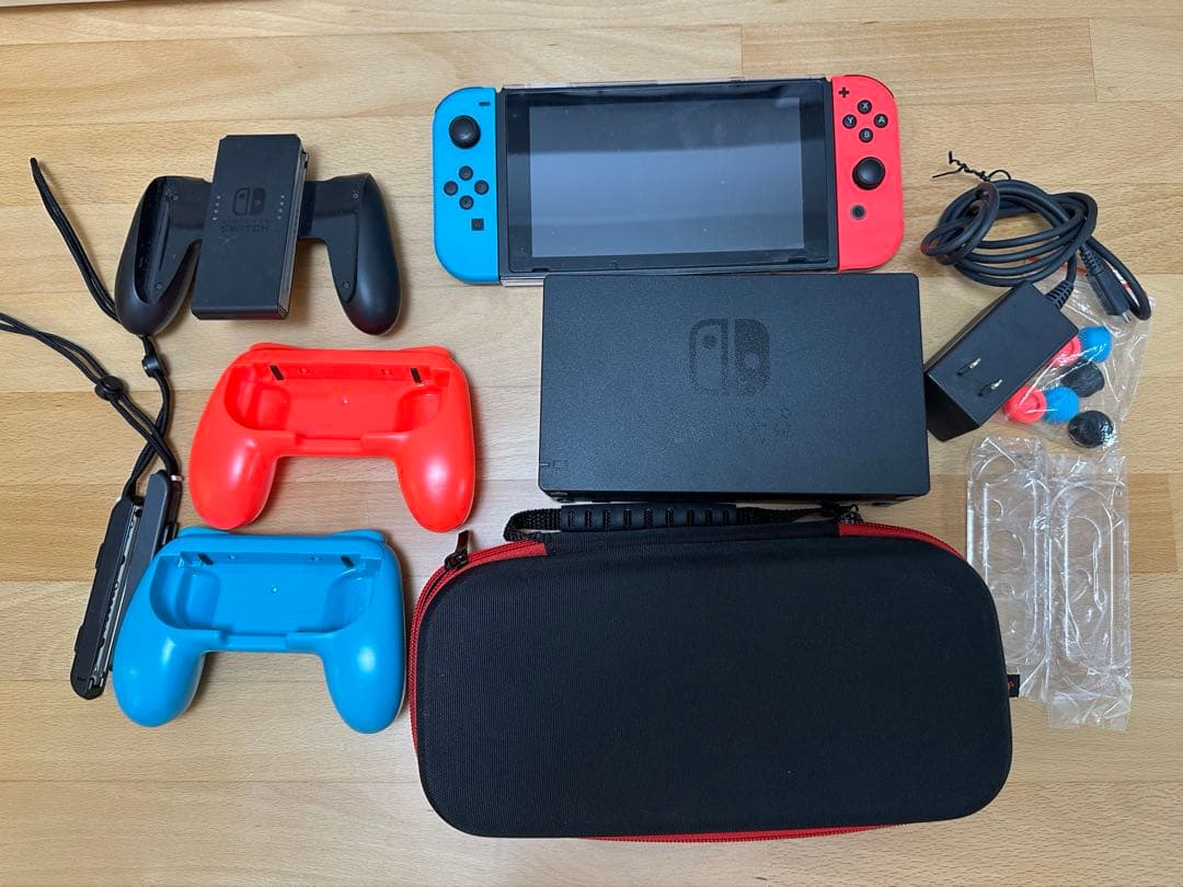 Nintendo Switch 青/赤 本体 + 付属品