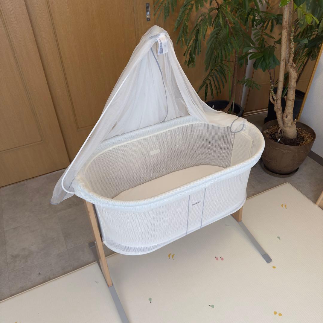 美品★ベビービョルン クレードル 未使用キャノピー付き