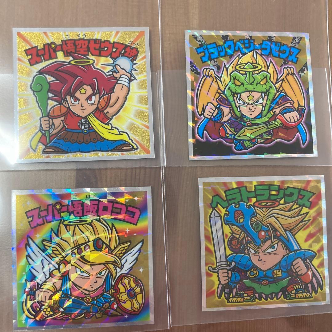 DRAGONBALL ドラゴンボールマンスーパーコレクターシール　レア4枚セット