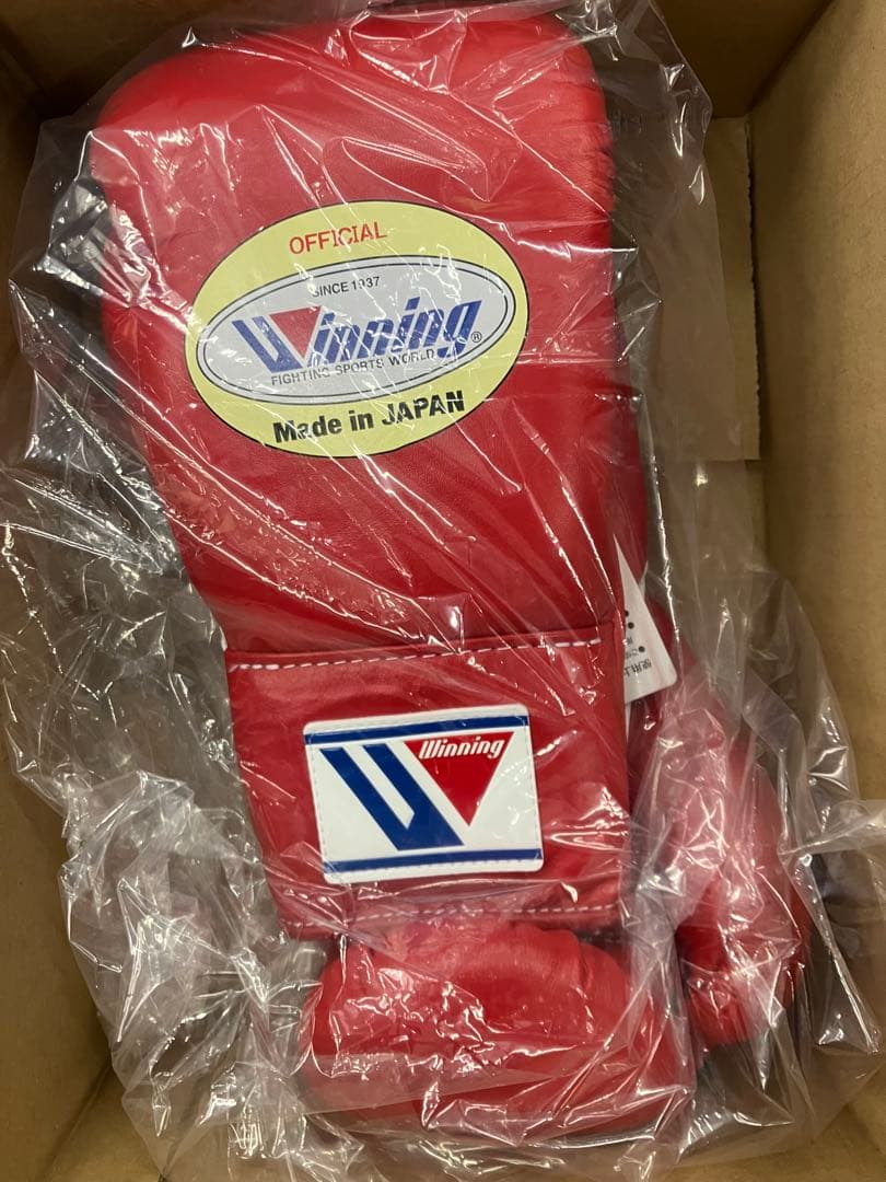Winning ボクシンググローブ 8oz レッド　ヒモタイプ