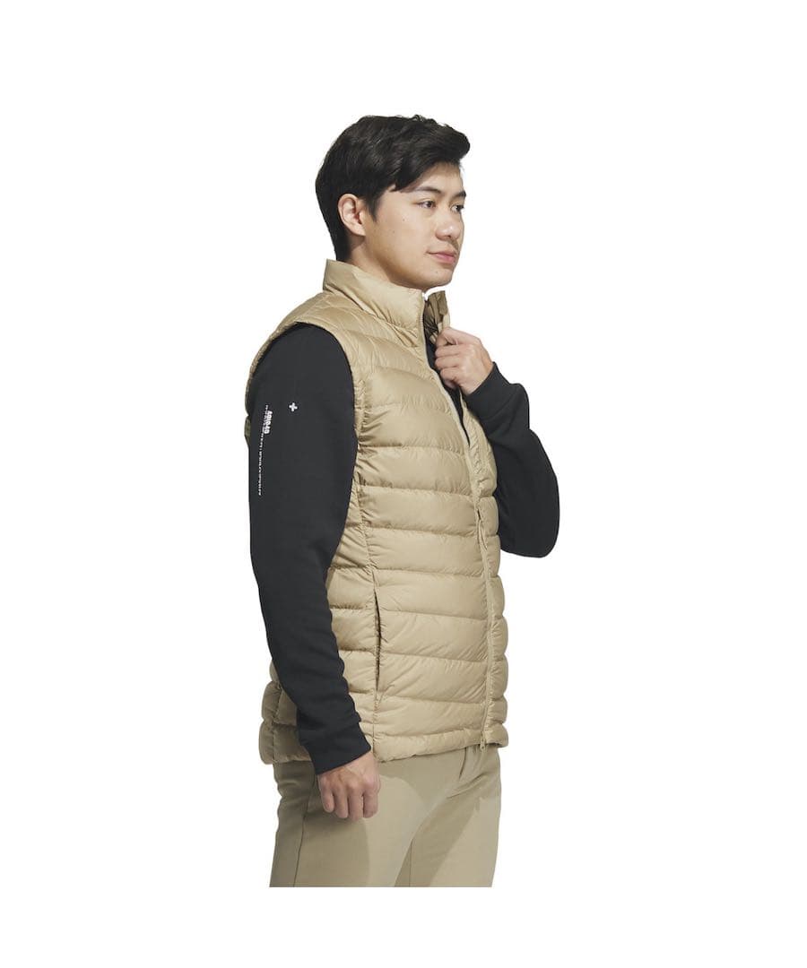 新品 XL adidas アディダス　リップストップ　フルジップ　ダウンベスト