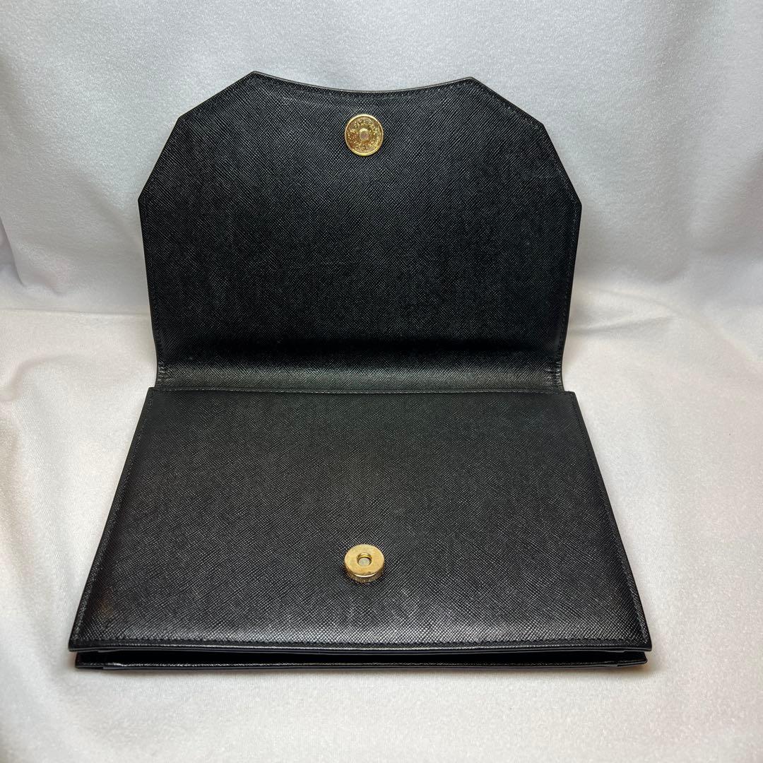 イヴサンローラン クラッチバッグ セカンドバッグ YSLロゴ レザー 黒