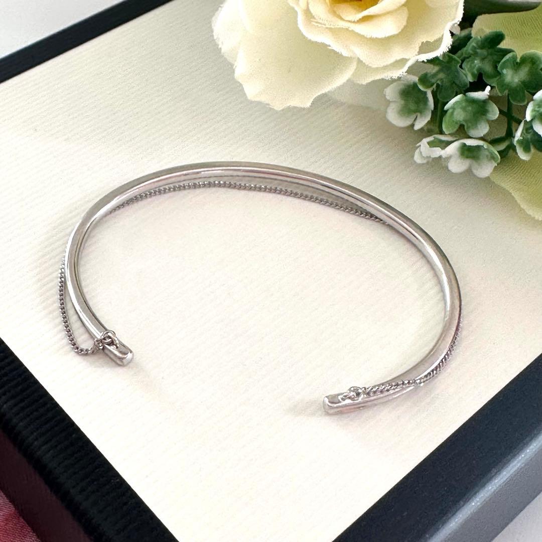 【大人気】jouete ete レイヤード バングル ペタルチェーン 華奢