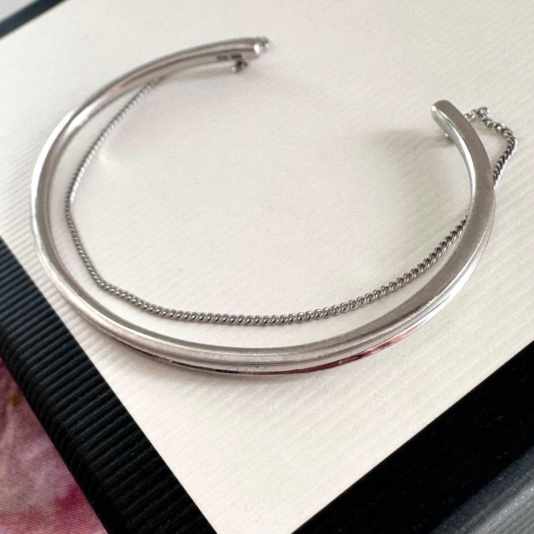 【大人気】jouete ete レイヤード バングル ペタルチェーン 華奢