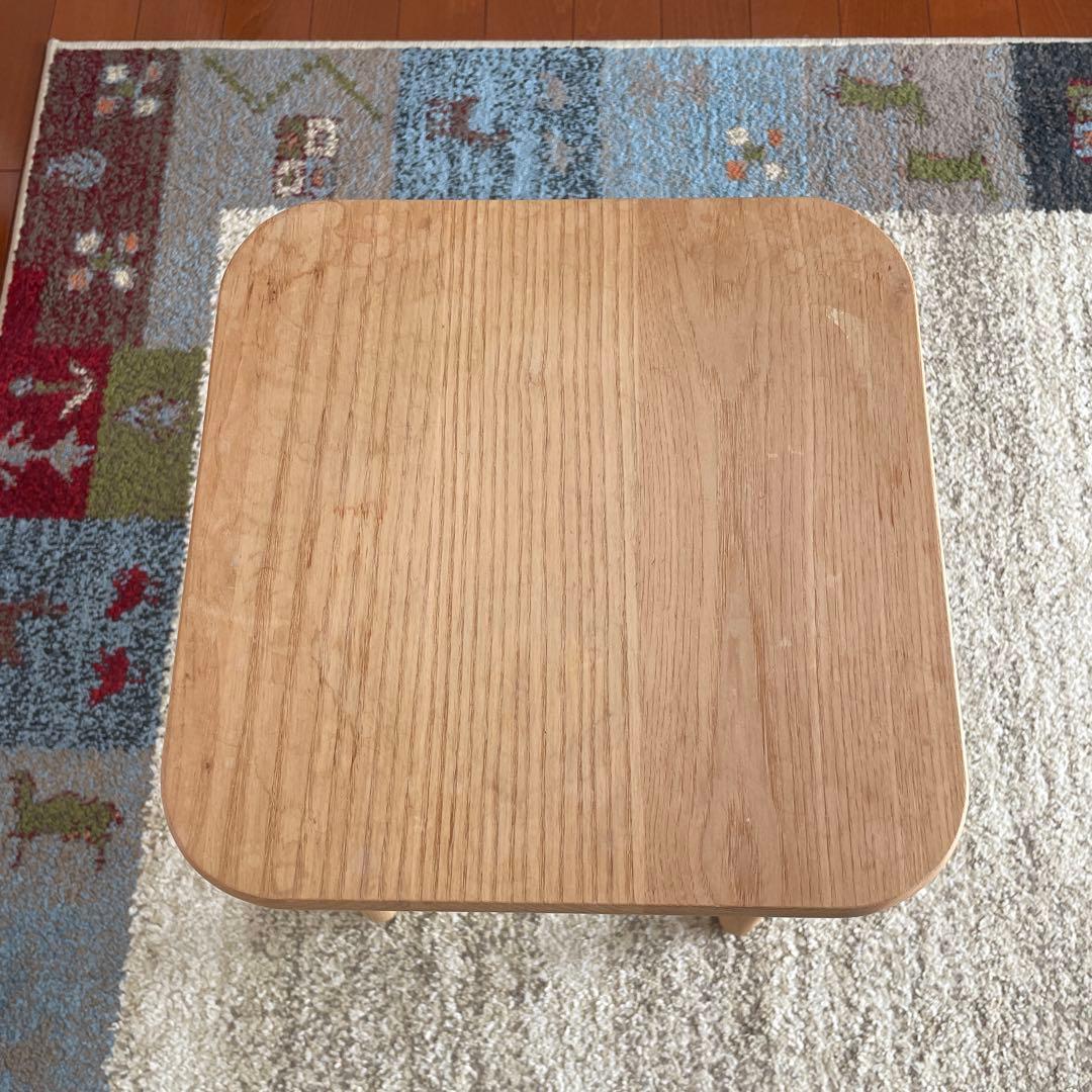 【キャトルセゾン】　天然木　木製ハイスツール