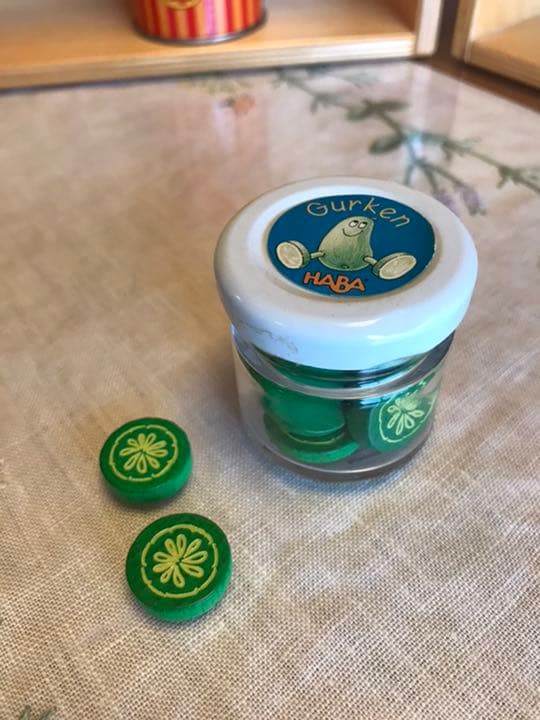 ドイツ木のおもちゃ　HABA 廃盤瓶入グルケン　木のおもちゃ