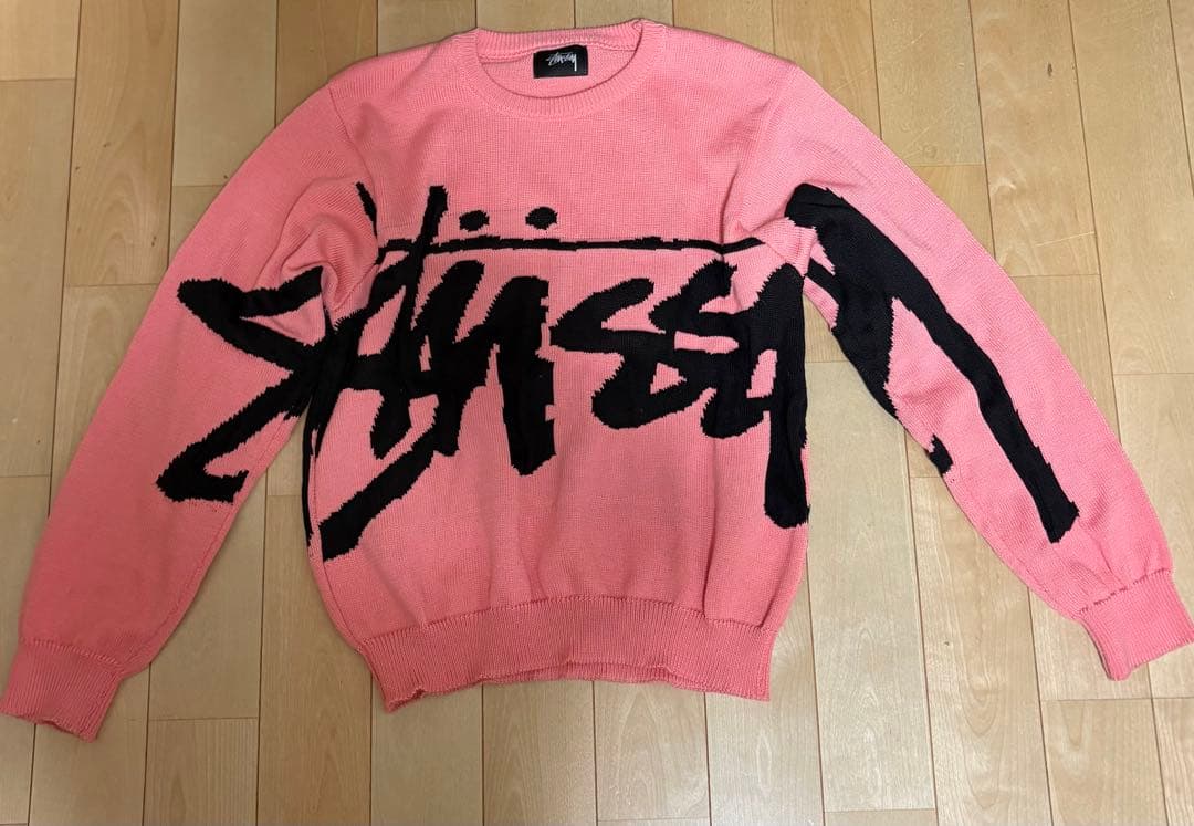 Stussy Stock Sweater Pink セーター ピンク L