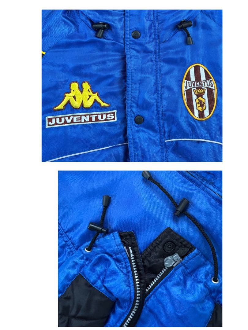 kappa カッパ JUVENTUS 刺繍ロゴ　中綿入り　ナイロンジャケット