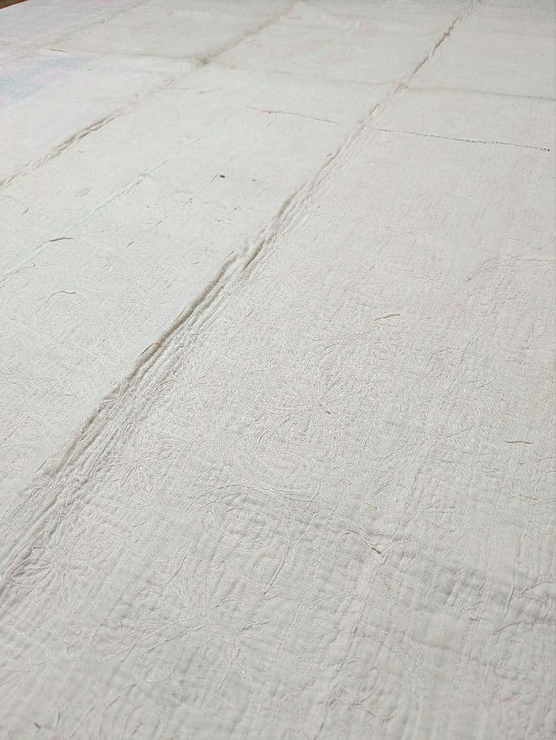 #167 ヴィンテージ ラリーキルト / カンタキルト ソファカバー /ラグ 赤