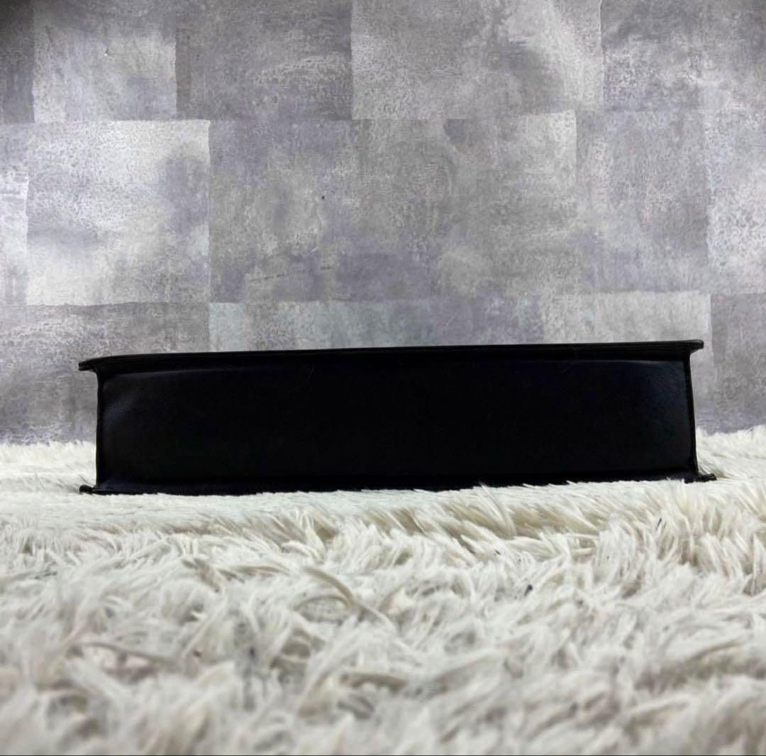 極美品 BURBERRY レザー ビジネスバッグ サフィアーノ ブラック