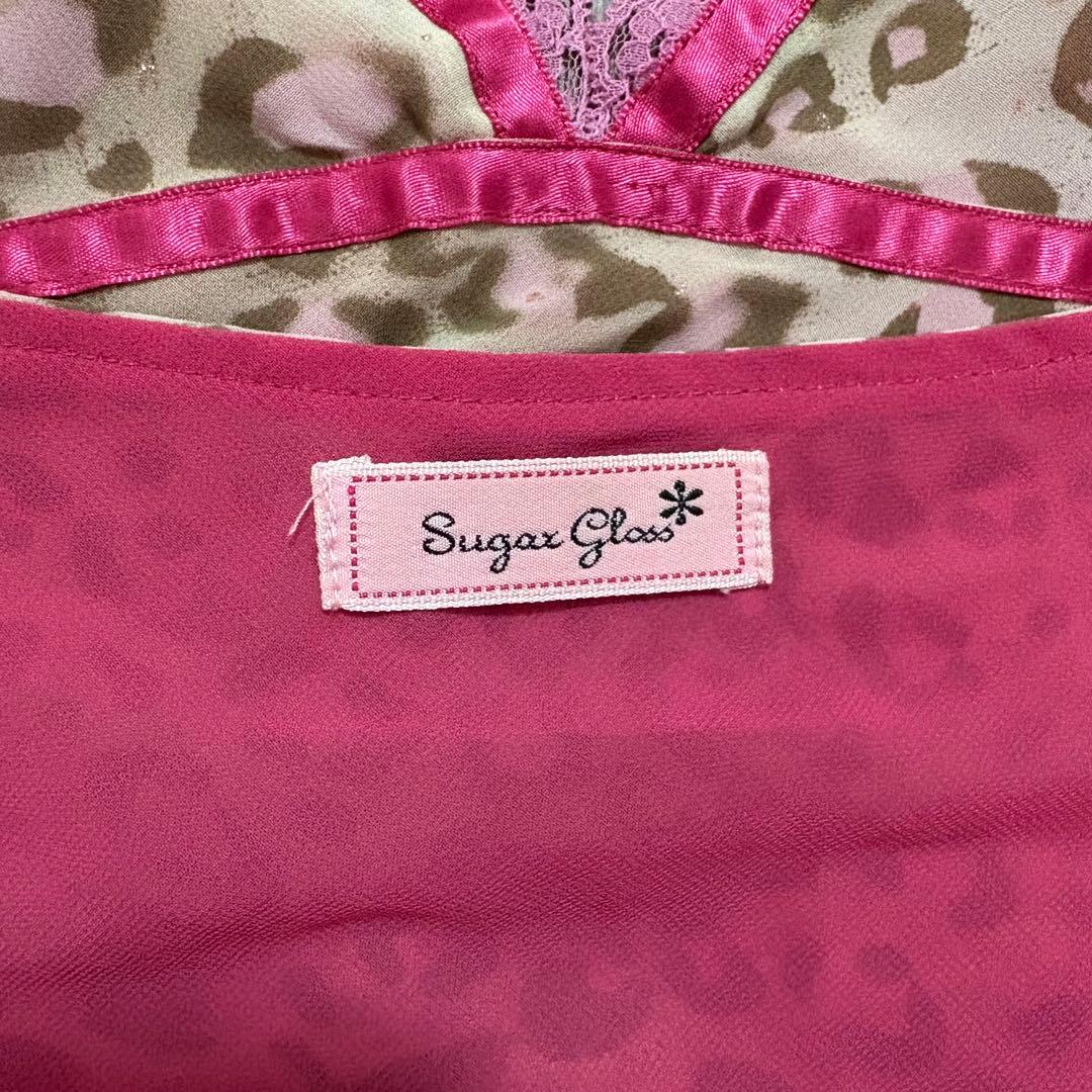 mars sugargloss ヒョウ柄 ピンク キャミソール