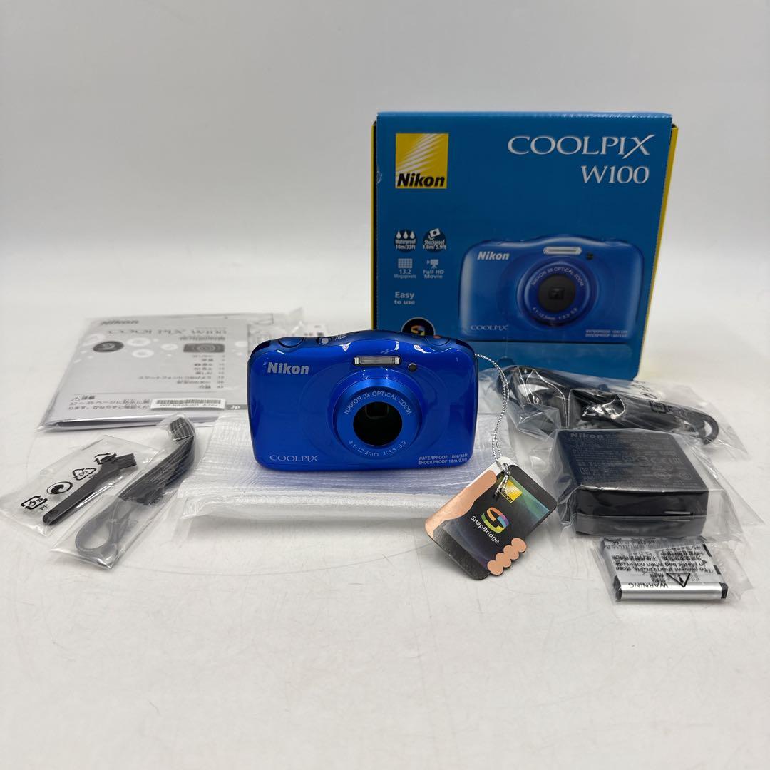 【新品未使用】Nikon COOLPIX W100 デジカメ 防水 耐衝撃