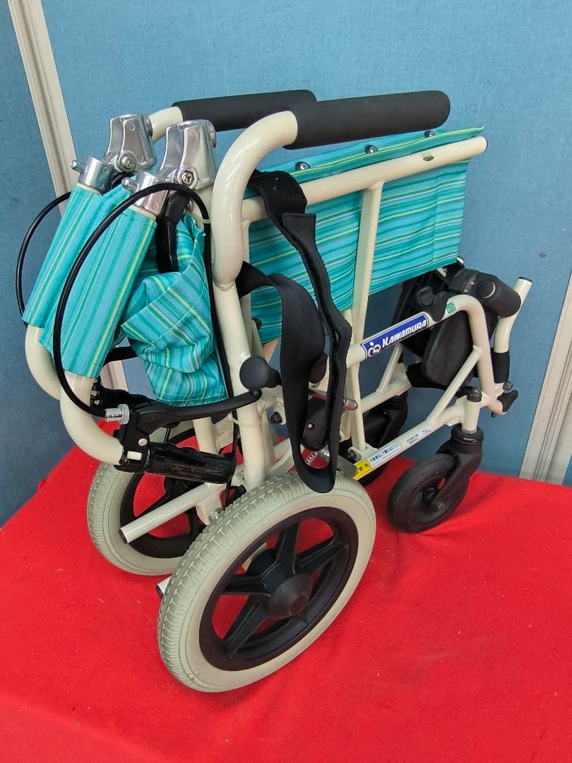 旅行、お出かけに最適！カワムラ　アルミ簡易車いす 旅ぐるま　KA6