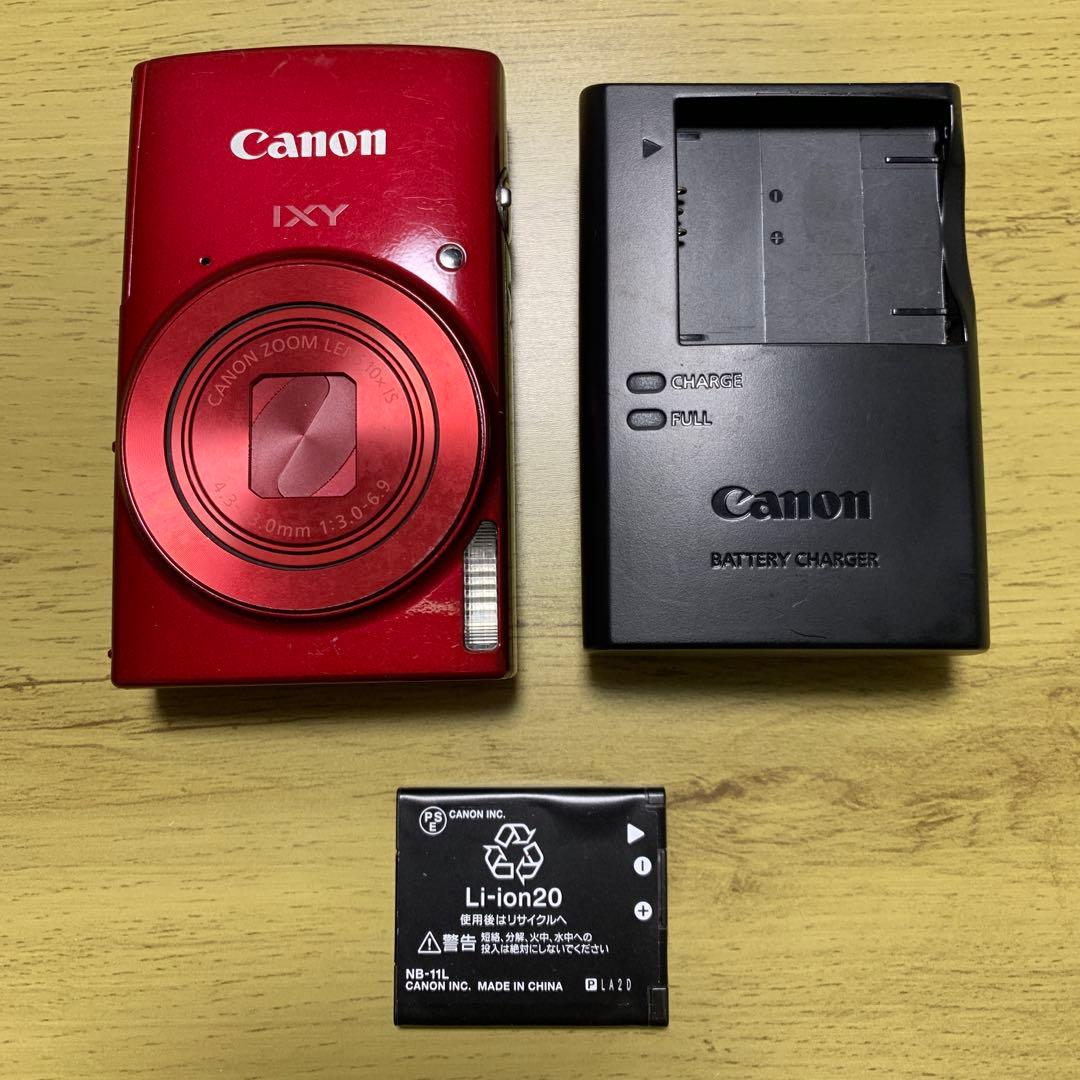 CanonデジタルカメラIXY190レッド光学10倍ズームIXY190RE