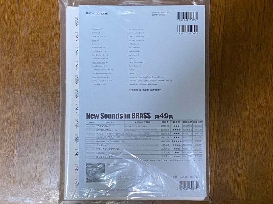 吹奏楽 楽譜 ディズニー・メドレー・リターンズ