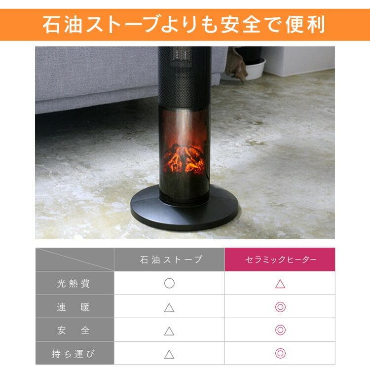 ヒーター セラミックヒーター 暖炉型ファンヒーター おしゃれ 電気式暖炉 暖炉型