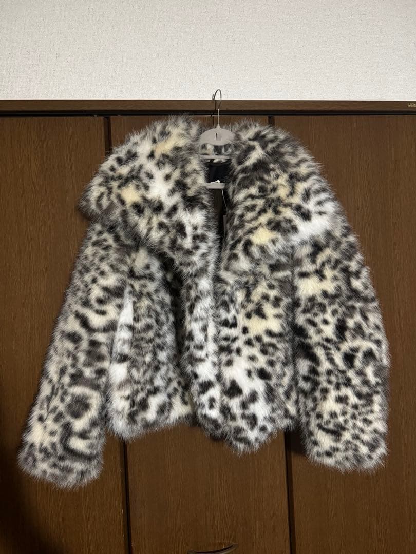 ZARA ヒョウ柄ファーコート Lサイズ