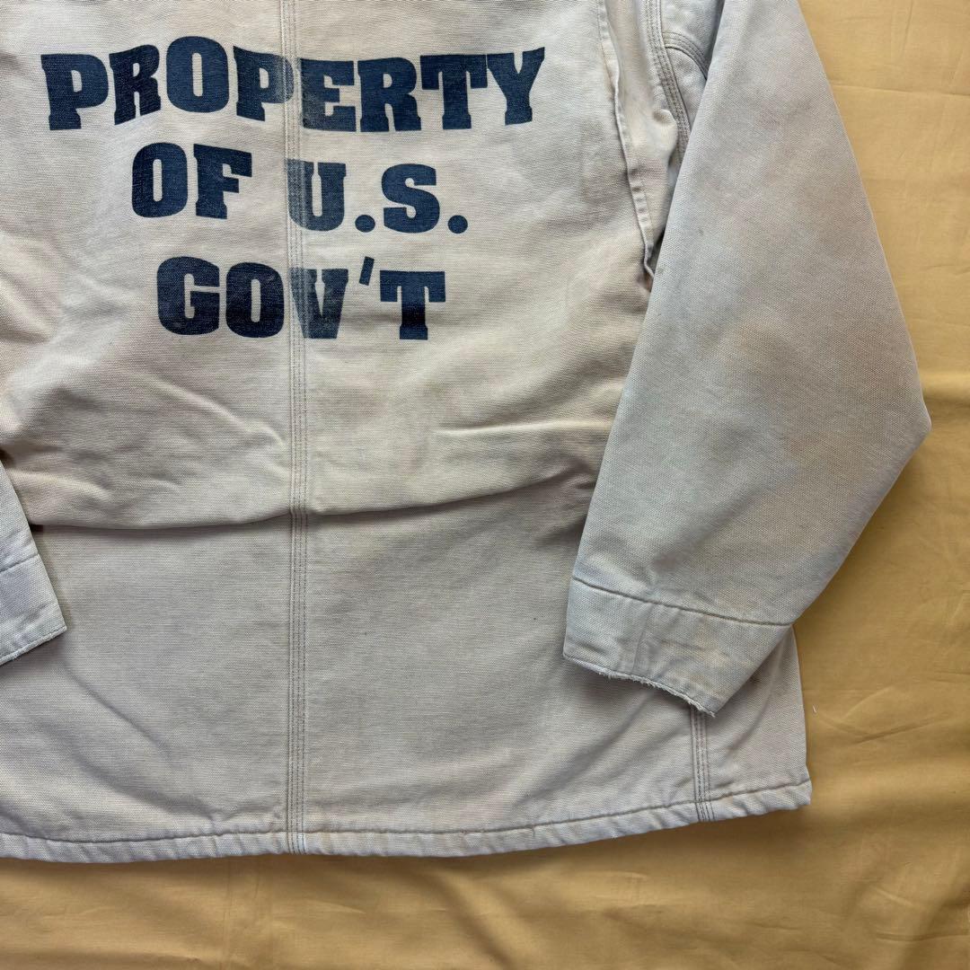 激レア　carhartt カーハート　チョアコート　囚人服　80s USA製