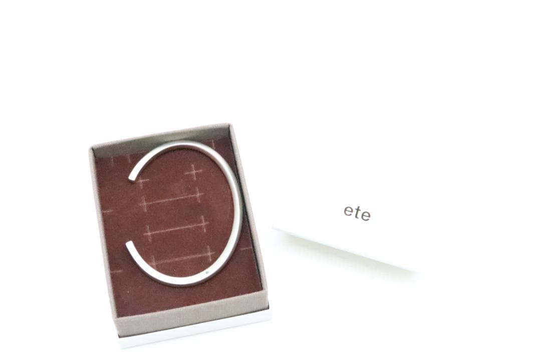 ete ブラックダイヤモンド バングル 925 82-JD2508-09C