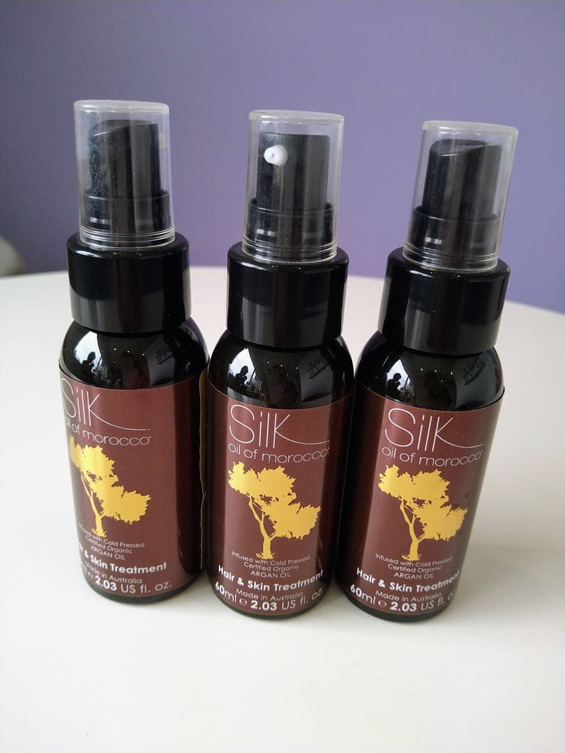 Silk Argan Hair & Skin Treatment 3本セット新品