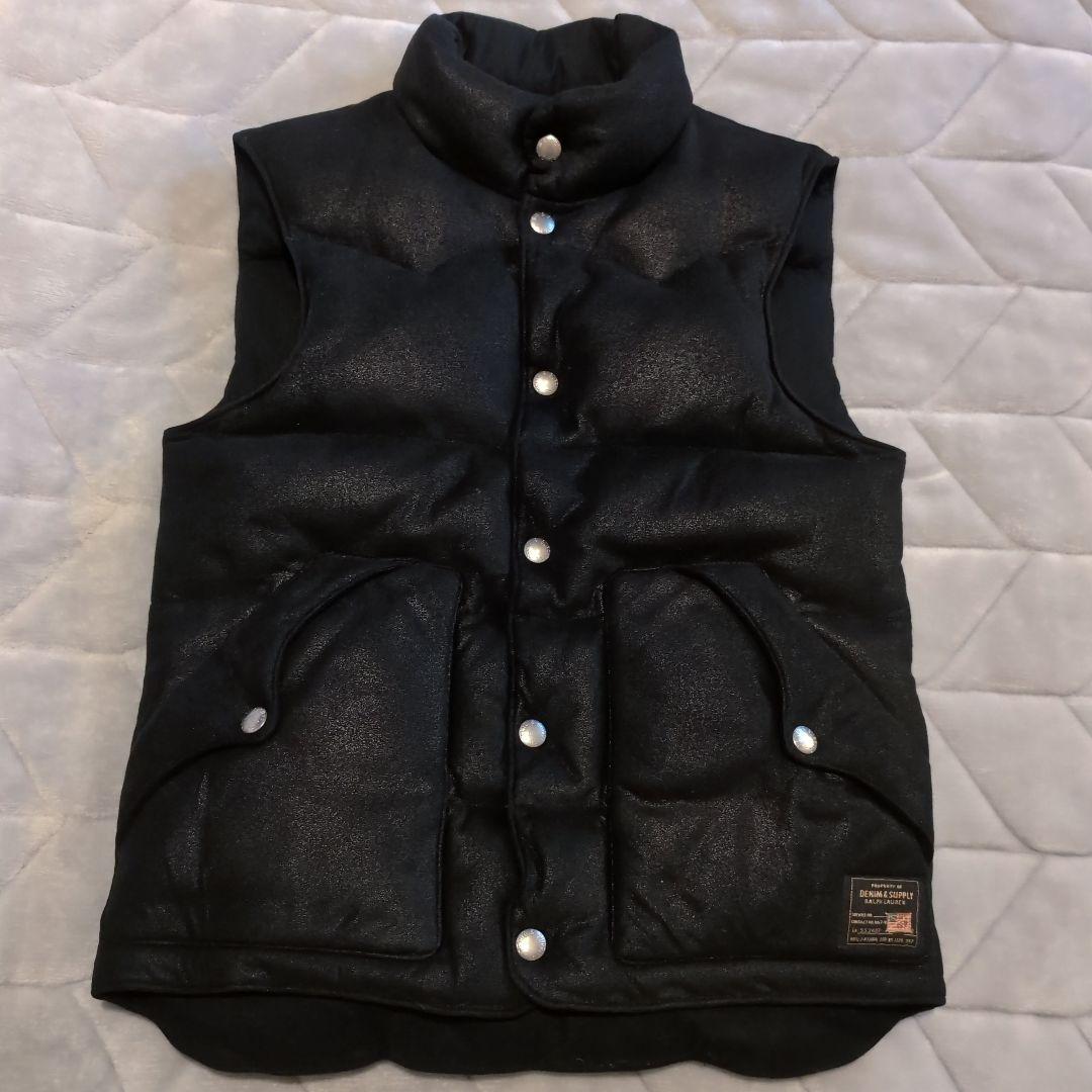 DENIM&SUPPLY デニムアンドサプライ ダウンベスト XS-S艶黒系