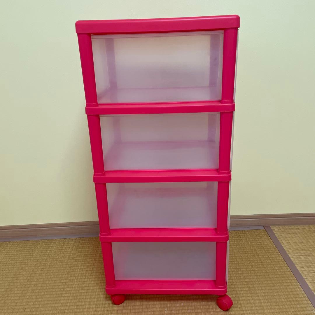 レトロ キティ 収納ケース 引き出し 4段 チェスト