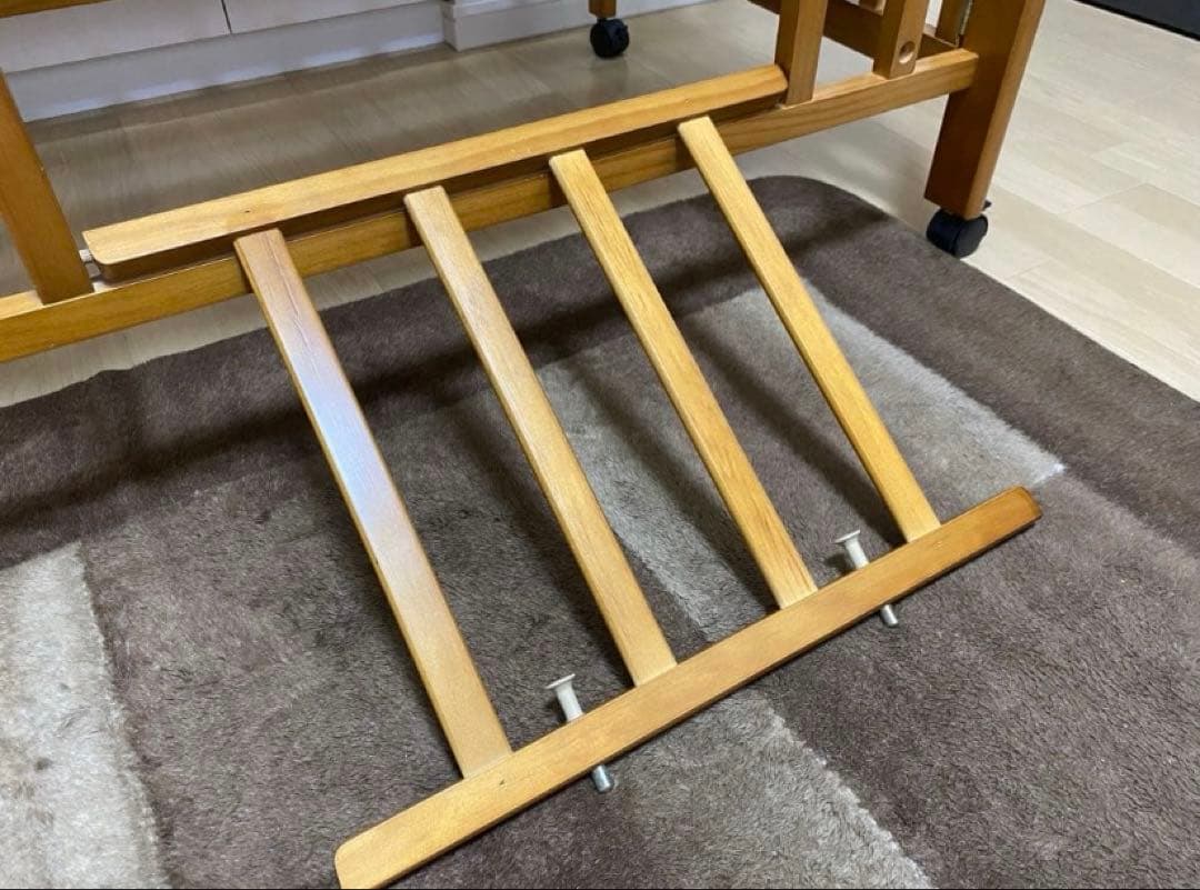 大和屋 パタン 折りたたみ ミニベビーベッド マットレス付き☆