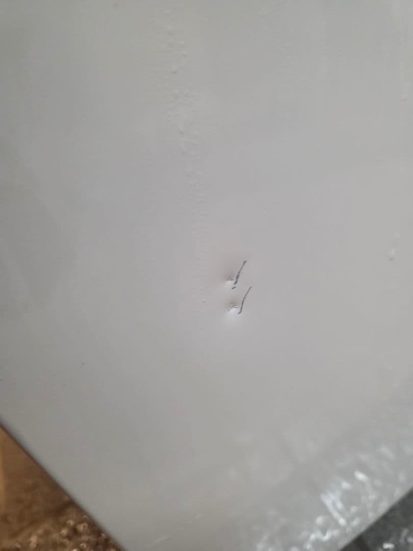 ホワイト冷蔵庫 冷凍室付き 2段棚