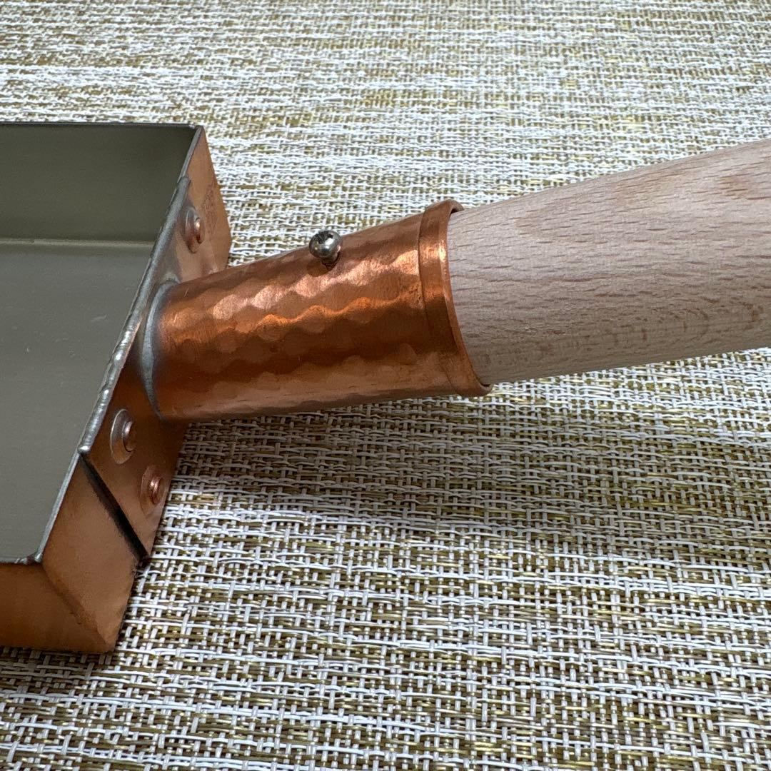 【美品】アイザワ工房　銅製玉子焼器 サイズ9✖️15cm ・厚さ1.2mm