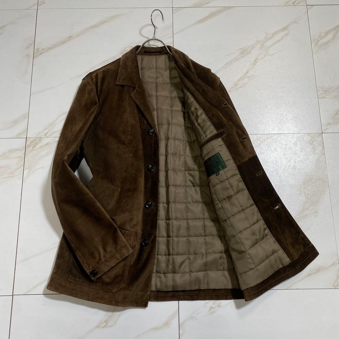 希少♡A.A.R ヨウジヤマモト レザースエードカバーオールコート キルティング